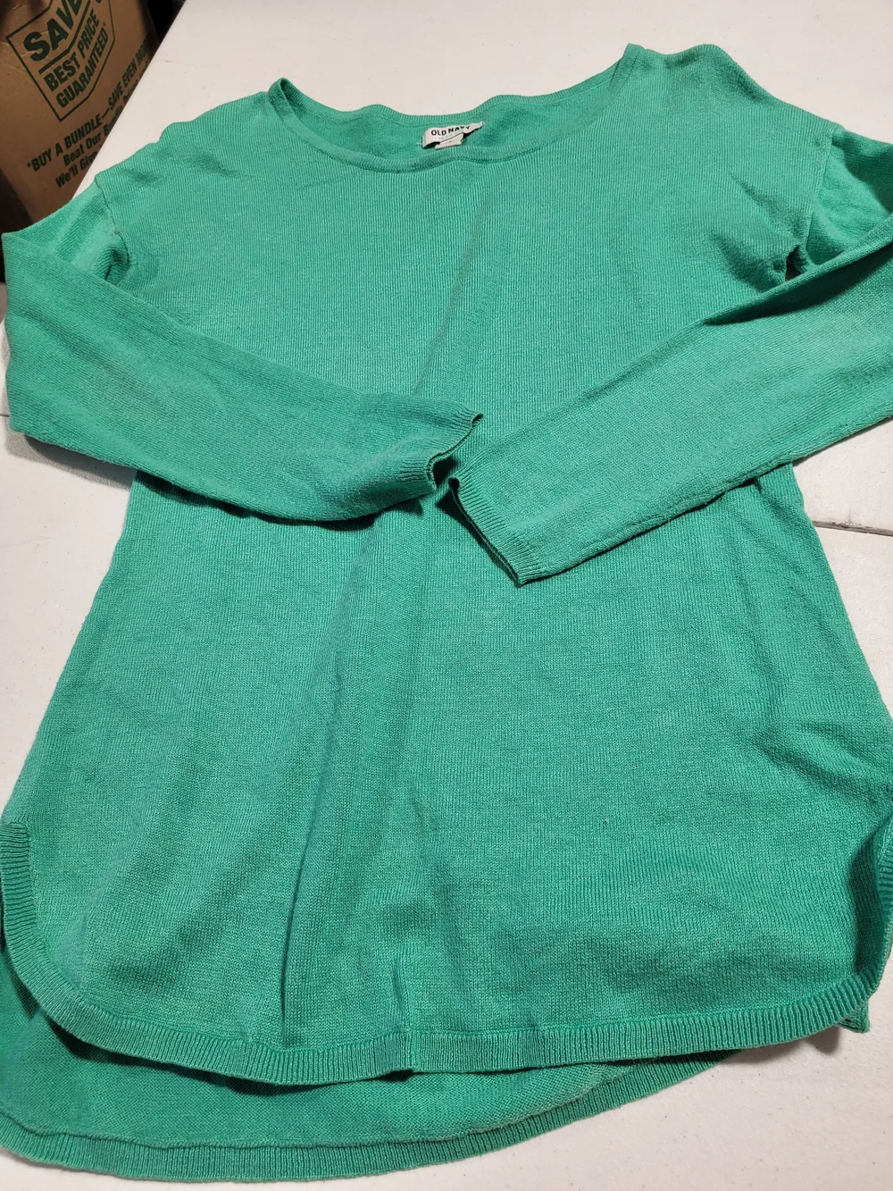 Old Navy Women's Emerald Green Lightweight Sweater